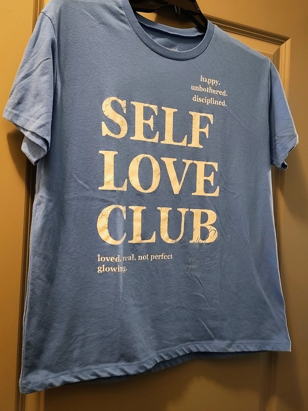 Grayson Threads Self Love Club Tee - Light Blue & White
